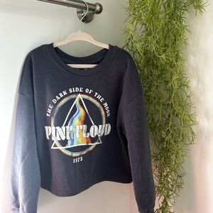 Pink Floyd Kids Sweatshirt - Dark Gray with Rainbow